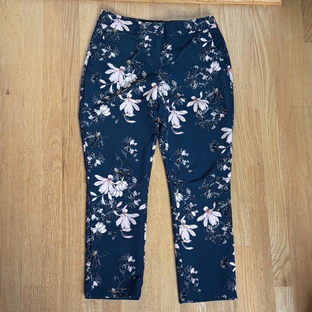 Floral Print Dress Pants 6